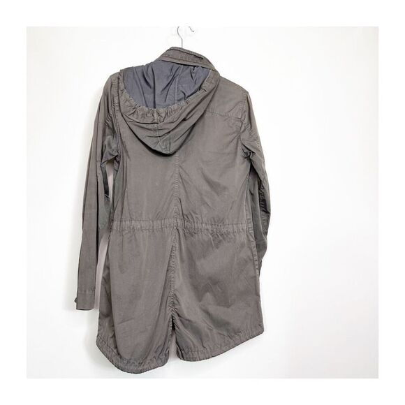 James Perse Utility Jacket Womens small Zip Up Light Weight Gray peppy comfort - Picture 4 of 7